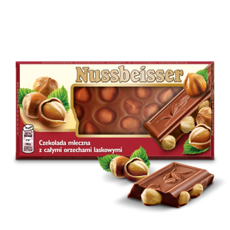 Nussbeisser czekolada mleczna z orzechami 100 g