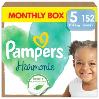 Pampers Harmonie pieluszki, rozmiar 5, 11-16 kg, 152 szt, Monthly Box
