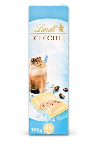 Lindt Slim Ice Coffee czekolada biała nadzieniem o smaku mrożonej kawy 100g
