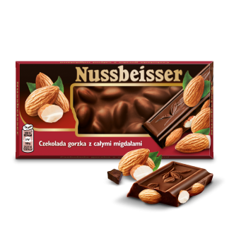 Nussbeisser czekolada gorzka z migdałami 100 g