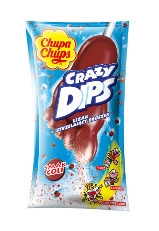 Chupa Chups Crazy Dips lizaki cola 14g