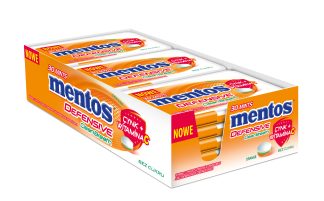Mentos Clean Breath pastylki Defensive Orange 12x21g