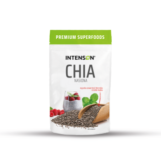 Nasiona chia Intenson szałwia hiszpańska błonnik omega3 zdrowa żywność 150g