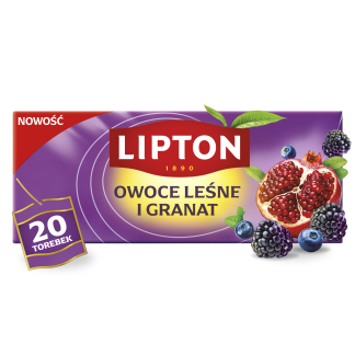 Lipton Herbata owocowa Owoce leśne i granat 20 torebek