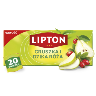 Lipton Herbata owocowa Gruszka i dzika róża 20 torebek