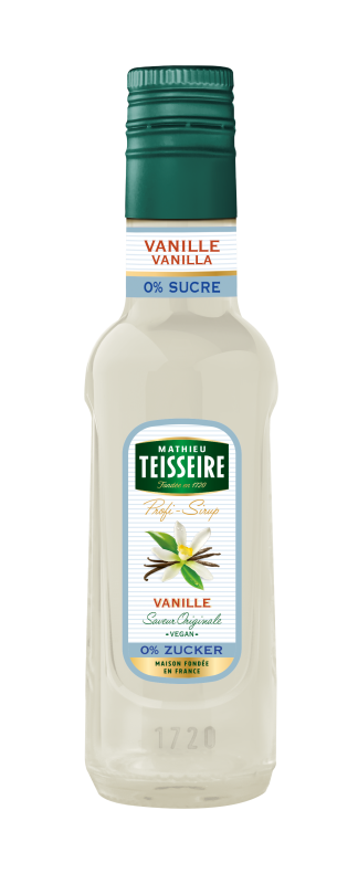 Syrop do kawy, deserów, napojów MATHIEU TEISSEIRE Wanilia bez cukru 250 ml
